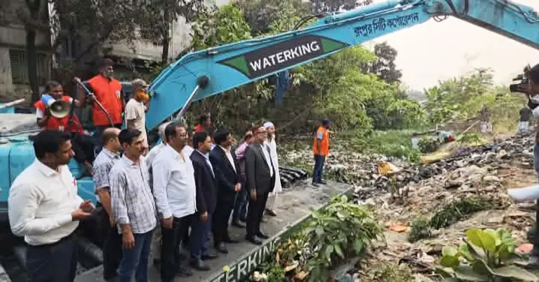 খাল খনন কার্যক্রমের উদ্বোধন